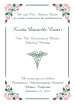 Caduceus Medical Symbol Graduation Announcement or Invitation