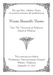 Caduceus Medical Symbol Graduation Announcement or Invitation