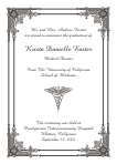 Caduceus Medical Symbol Graduation Announcement or Invitation