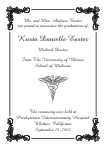 Caduceus Medical Symbol Graduation Announcement or Invitation