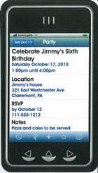 Smart Phone Invitation, iphone invitation, smartphone party invitation